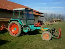 Fendt 276GTS, Gertetrger mit langem Holm, 4-Zyl.Deutz-Diesel luftgekhlt, 70PS, Baujahre 1976-84, Feb.2011