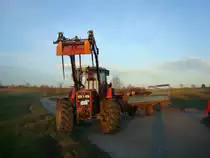 Same Explorer 90turbo, in der Abendsonne auf dem Heimweg, Feb.2011