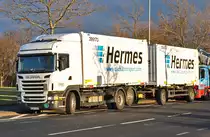 Scania R 420 Hngerzug  Hermes  in Euskirchen - 16.01.2011