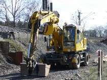 Liebherr Bagger, Aufnahme 30.03.2008 in 36100 Petersberg-Marbach