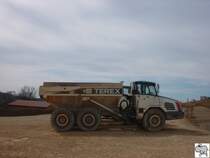 Terex TA 30.
Die Aufnahme entstand am 30. Mrz 2008 an der Baustelle zur neuen B 303 bei Beikheim im Landkreis Kronach.