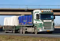 Scania R 500 Hngerzug auf der A61 Miel - 07.02.2011