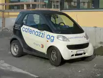 Smart mit Werbung in Horw am 15.01.2011