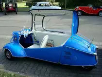 Messerschmitt, Kabinenroller, zum Einsteigen wurde das Dach hochgeklappt, Oldtimertreffen FR-Hochdorf Sept.2007