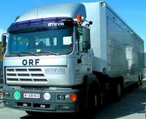 STEYR-19S46; bertragungswagen des ORF, anlsslich des Bundesligaspiel RIED - SALZBURG; 080330

