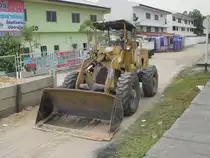 Ein �lterer Radlader von Komatsu am 14.02.2011