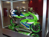 Eine Kawasaki Rennmschiene im Technik Museum Speyer am 19.02.11