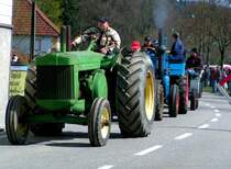  3-2-1-Start  fr JohnDeere bei der Oldtimertraktoren-Rundfahrt in 
St. Martin/Innkr.;080330