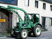 MAN-Ackerdiesel hat sich bei der Oldtimerrundfahrt in St. Martin/Innkreis ebenfalls eingereiht; 080330