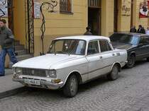 Moskvitch fotografiert in Lviv, Ukraine am 24-03-2008.
