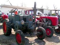 Lanz-Bulldog, (ziemlich  naturbelassen  )bei der Traktoren-Oldtimerausstellung St.Martin/Innkr.; 080330
