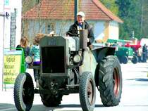 MBA in voller Fahrt bei der Oldtimertraktorenrundfahrt in St. Martin/Innkr.; 080330