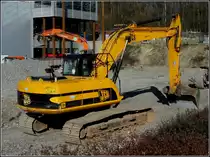  Bagger JCB JS 220 aufgenommen am 07.03.2011.