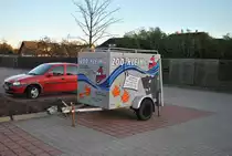 Werbeanh�nger in Lehrte am 05.03.2011.