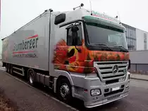 Bemaltes ACTROS-F�hrerhaus eines Brennstoffh�ndlers;110213