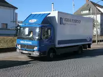 Am Stra�enrand von Bergen/R�gen parkte,am 07.M�rz 2011,dieser Mercedes-Kasten-LKW.