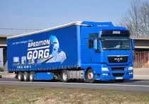 MAN TGX 440  Spedition G�rg  auf der A61 bei Miel - 04.03.2011