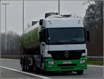 Mercedes Benz Actros aufgenommen am 09.03.2011.