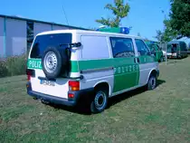 VW Transporter T4, Heckansicht, der Bundespolizei, gesehen beim Tag der offenen T�r bei Berlin 2007.