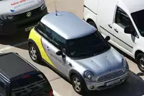 Ein Auto der Fluggesellschaft Germanwings auf dem Flughafen Stuttgart am 6. September 2010