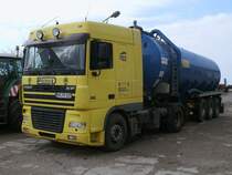 DAF-XF Silo-LKW am 11.Mrz 2011 in Bergen/Rgen.