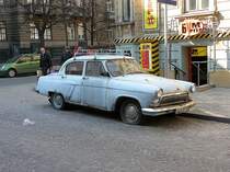 GAZ Wolga M-21 produziert bis 1970. Fotografiert Lviv, Ukraine 29-03-2008.