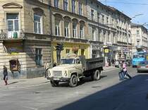 GAZ LKW in Lviv, Ukraine am 28-03-2008.