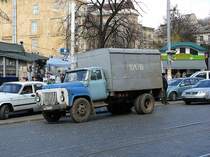 GAZ Brotwagen in Lviv, Ukraine am 27-03-2008.