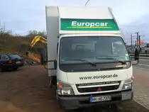 Das Foto zeigt einen Mitsubishi Fuso LKW. Das Foto habe ich am 13.03.2011 am R�merkastell in Saarbr�cken aufgenommen.
