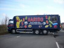 Der HARIBO-ShowLKW in Bergen/Rgen am 11.04.2008