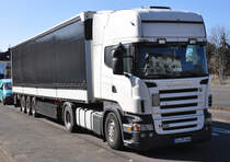 Scania R 480 Pritschenauflieger in Euskirchen - 19.03.2011