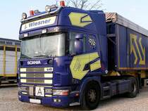 SCANIA 144L 530 V8 in der Morgensonne;110325