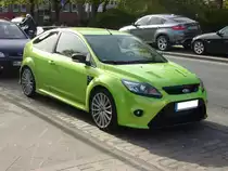 Ford Focus RS. 305 PS, die das Auto bis zu 263 km/h schnell werden lassen, sprechen f�r sich. D�sseldorf 10.04.2011.
