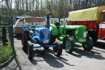 Am 09. und 10.04.2011 fand in Chemnitz-Hilbersdorf das 9.Feldbahn- und Alttraktorentreffen statt.Diese beiden gehrten mit zur Ausstellung.10.04.2010.