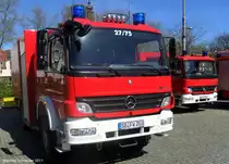 Mercedes Benz LKW der Feuerwehr von Saarbr�cken. Das Foto habe ich am 09.04.2011 in Saarbr�cken auf dem Tiebliesser Platz gemacht.