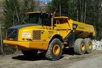 Volvo Knicklenker Muldenkipper, Typ A25D, Nutzlast 24000 Kg, 
9.4 ltr Motor D9-AAAe2 mit 224 KW (10.04.2011)