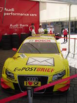 Ein Audi A4 DTM bei der DTM Prsentation in Wiesbaden am 10.04.11