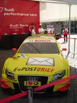 Ein Audi A4 DTM bei der DTM Pr�sentation in Wiesbaden am 10.04.11