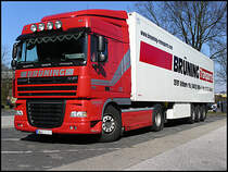 21.03.2011: DAF XF 105.410 von Brning Transporte beim Einhalten der Ruhepause..