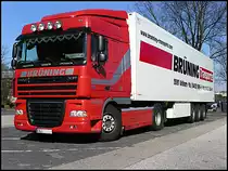 21.03.2011: DAF XF 105.410 von Br�ning Transporte beim Einhalten der Ruhepause..