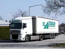 DAF XF105.450 von Stadler-Starent am Weg zu einer Entladestelle;110330
