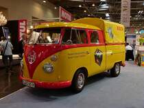 VW T1 (Bulli) als Doppelkabine, 6 Sitzer, Bj 1965, 1,2 L,  130 Km/h, Techno Classica 02.04.2011. 