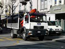MAN  LE 14.250 Transporter unterwegs in Sierre am 18.03.2011