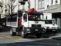 MAN  LE 14.250 Transporter unterwegs in Sierre am 18.03.2011