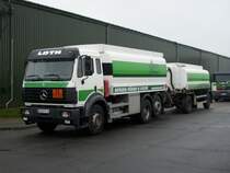 Mercedes-LKW mit Anhnger in Bergen/Rgen am 12.04.2008