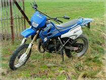 Bei einem Spaziergang habe ich dieses Suzuki SX Motorrad aufgenommen, welches am Wegesrand abgestellt war. 31.03.2011