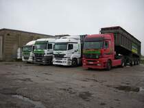 Mercedes-LKW Parade im Industriegelnde von Bergen/Rgen am 12.04.2008