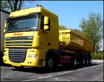 18.04.2011: Sch�ttgut - Spezialist, der DAF XF SpaceCup - ein Kipper vom Typ 105 mit 460 PS..