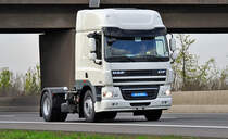 DAF CF 85.410 Zugmaschine auf der A61 bei Miel - 15.04.2011