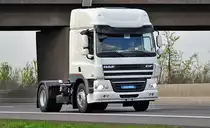 DAF CF 85.410 Zugmaschine auf der A61 bei Miel - 15.04.2011